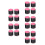 20Pcs Rosy Pool Cue Chalks Bulk Durable Billiard Chalks for Indoor Use 1