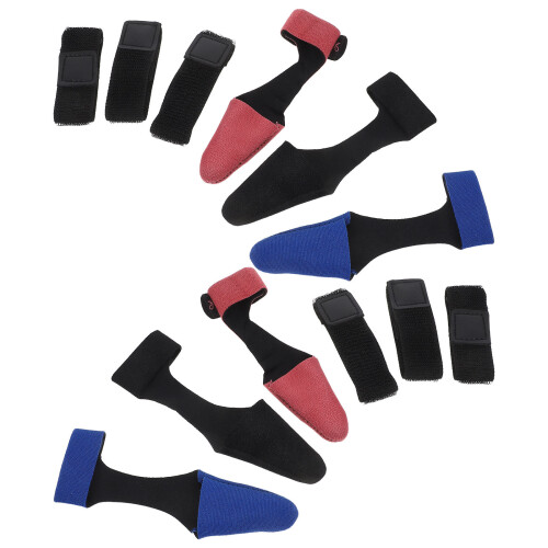 12Pcs Assorted Color Fishing Rod Tip Covers and Elastic Pole Strap Set