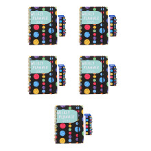 5Pcs Multi Color 2025 Monthly Planner Spiral Notebook with Paper Pages