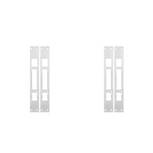 4Pcs Silver Door Strike Plates Durable Stainless Steel for Front Doors