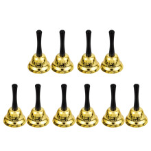 10Stk Metall Handglocken Gold Party Glocke Für Restaurant Service