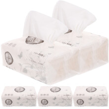 3Pcs Bamboo Disposable Facial Towels Wet Dry Makeup Remover Cloths