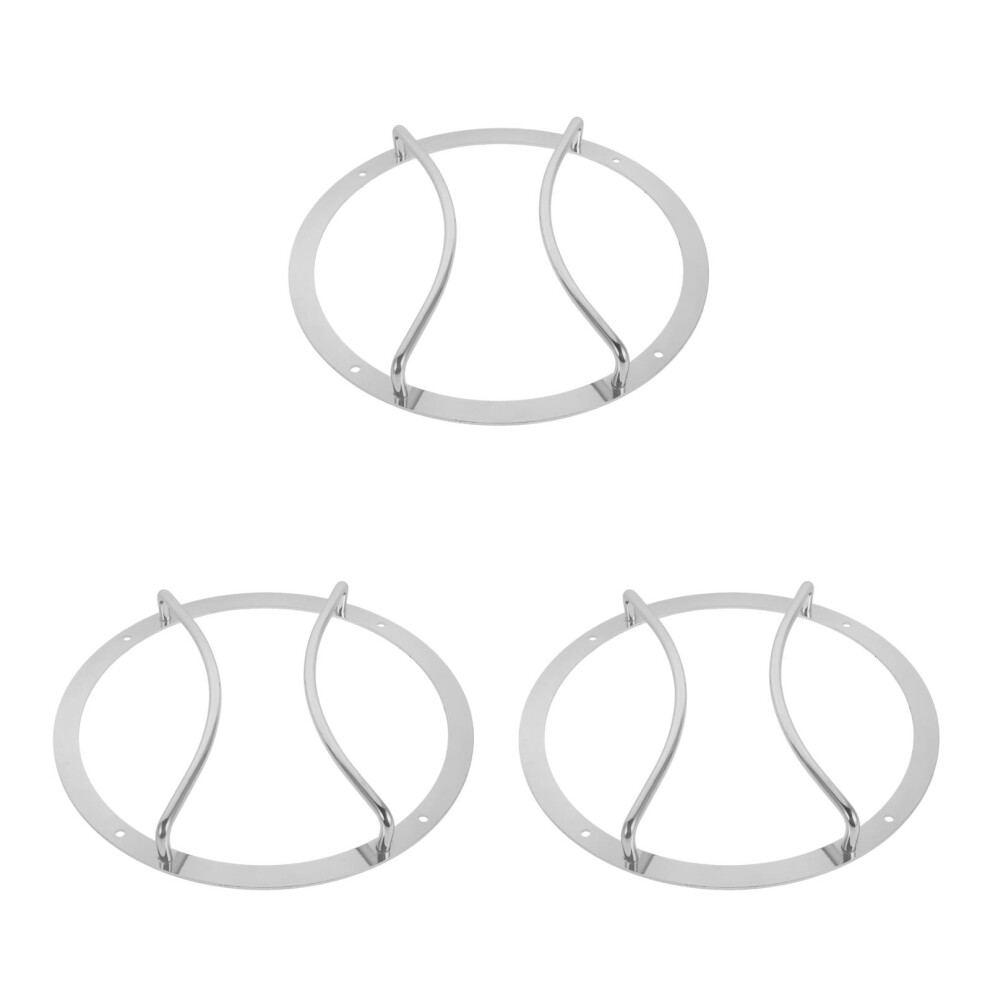 3Pcs 8 Inch Speaker Grill Iron Protection Covers For Audio Silver 3701942252560