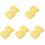 10Pcs Yellow PU Simulation Toast Model for Bakery Display and Props 1