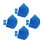400Pcs Blue Foil Wrapping Paper Durable Chocolate Candy Covers 1