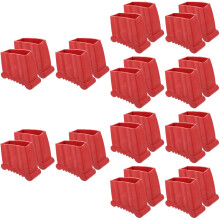 24Pcs Red Ladder Feet Rubber Pads Non-Slip Stable Ladder Accessories