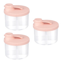 3Pcs Pink Infant Formula -Use Milk Powder Storage Container