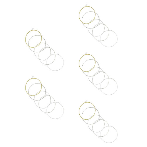 25Pcs Copper Alloy Coated Banjo Strings Set 5 String Instrument