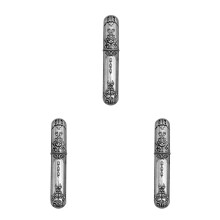 3Pcs Compact Silver Alloy Needle Box Vintage Sewing Needle Organizer
