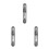 3Pcs Compact Silver Alloy Needle Box Vintage Sewing Needle Organizer 1