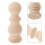 5Pièces Finials Bois Brut Beige Pour Projets DIY Décor Intérieur 11
