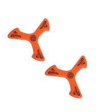 2Pcs Easy Throw Orange Flying Boomerang for Kids Outdoor Fun