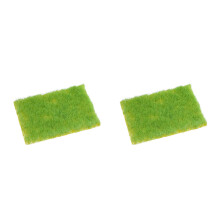 2Pcs Nylon Artificial Green Grass Clusters for Decoration Use