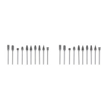 2Sets Silver Rotary Burr Set Tungsten Carbide Cuts Stainless Steel