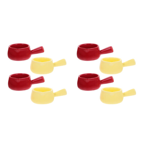 8Pièces À Sauce Céramique Anse Couleurs Assorties 2