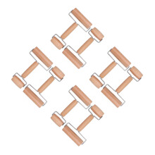 8Pcs Solid Wood Double-Head Pizza Dough Roller Nonstick Baking Tool