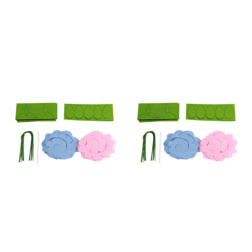 38Pcs DIY Cloth Craft Felt Material Non-Woven Bouquets Assorted Colors