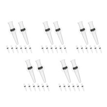 40Pcs Transparent Suction Cup Flower Water Tubes Plastic Stem Holders