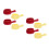 8Pièces À Sauce Céramique Anse Couleurs Assorties 6