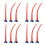 12Pcs Red Plastic Glue Nozzle Tips Extended Reach for Window Sealing 1