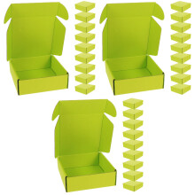 30Pcs Eco-Friendly Green Corrugated Storage and Shipping Boxes