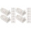40Pcs Plastic Roller Blind Rod Plugs White Durable Installation Parts 1