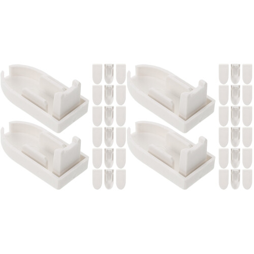 40Pcs Plastic Roller Blind Rod Plugs White Durable Installation Parts