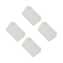 4Pcs White Ceramic Inkwell Multi-Function Ink Dish for Calligraphy Art