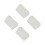 4Pcs White Ceramic Inkwell Multi-Function Ink Dish for Calligraphy Art 1