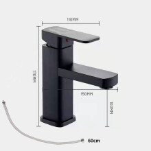 (Black) Chrome Basin Waterfall Cloakroom Modern Mixer Mono Bathroom Sink Tools Taps