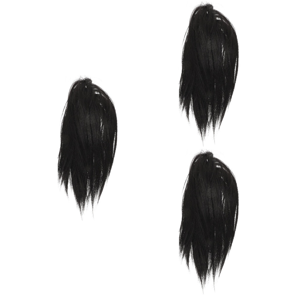 Artibetter 3Pcs Fluffy Long Wigs For Black Women Synthetic Hair For Cosplay Use