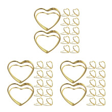 75Pcs Golden Metal Table Card Holders for Wedding and Office