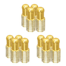 12Pcs Compact Glass Empty Oil Bottles with Spiral Seal and Dropper