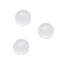 3Pcs Clear Glass Sphere Decoration Photography Prop Office Display