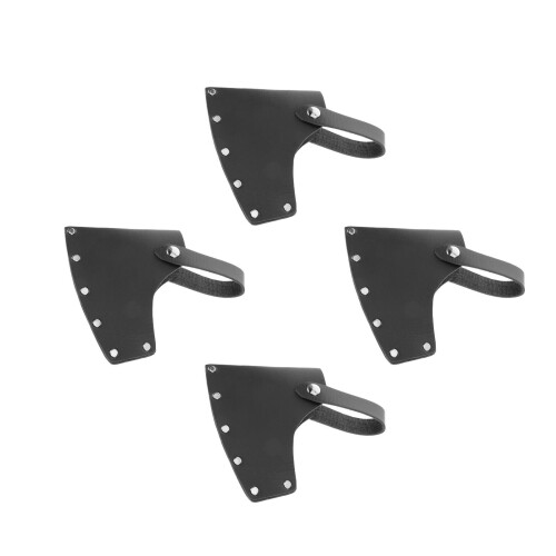 4Pcs Black Covers Durable PU Head Protector Bags