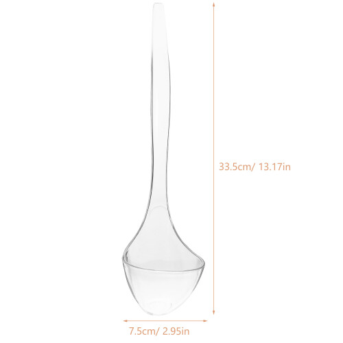 4Stk Küchen Suppenkellen Kunststoff Transparenter Servierlöffel 1
