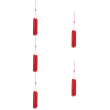 5Pcs Red Durable Cloth Tassel Ornament for Tai-Chi Sword Hanging Decor