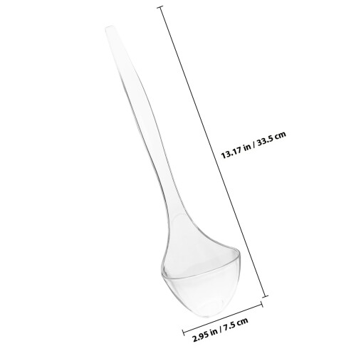 4Stk Küchen Suppenkellen Kunststoff Transparenter Servierlöffel 2