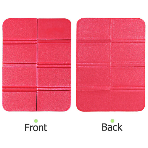 2Pcs Red Waterproof Foldable Sitting Pads Xpe Cushion for Camping 1