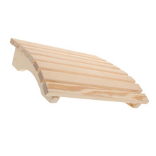 Ergonomic Sauna Backrest Wooden Neck Pillow Beige Sauna Accessory