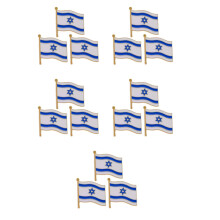 15Pcs Unique Flag Brooch Pins Alloy Lapel Pins for Parties
