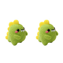 2Sets DIY Needle Felt Wool Felting Kit Green for Handmade Doll Crafts