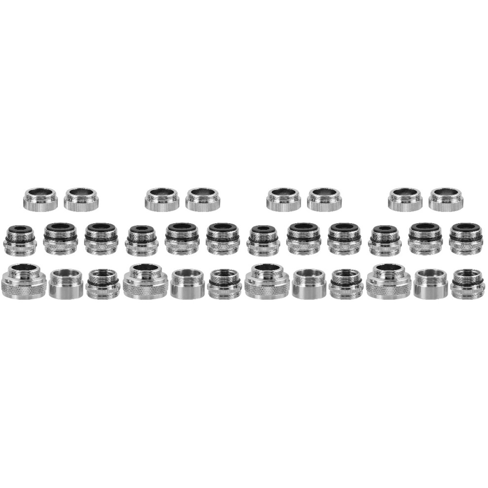 32Pcs Silver Copper Faucet To Hose Adapters For Garden And Sink Use 3703116070680