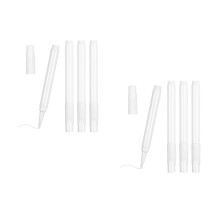 8Pcs White Chalk Markers Liquid Erasable Fine Tip for Glass Blackboard