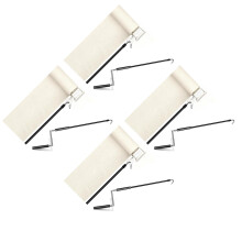 4Pcs Black Manual Awning Crank Wand Heavy-Duty Metal Plastic Handle