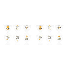 12Pcs Clear Acrylic Mini Employee Appreciation Trophies for Desk Decor