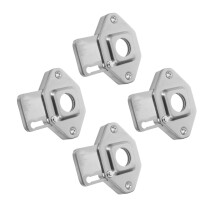 4Pcs Door Viewer Privacy Covers Silver Iron Durable Door Accessories