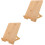 2Pcs Minimalist Bamboo Tabletop Sign Holder Menu Display Stands 1