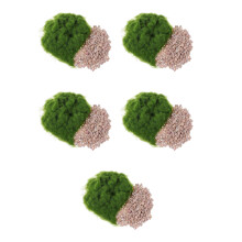 5 Sets Artificial Turf Grass Powder Stone Moss Mat For Model Railway