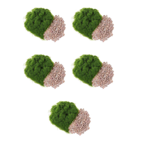 5 Sets Artificial Turf Grass Powder Stone Moss Mat For Model Railway